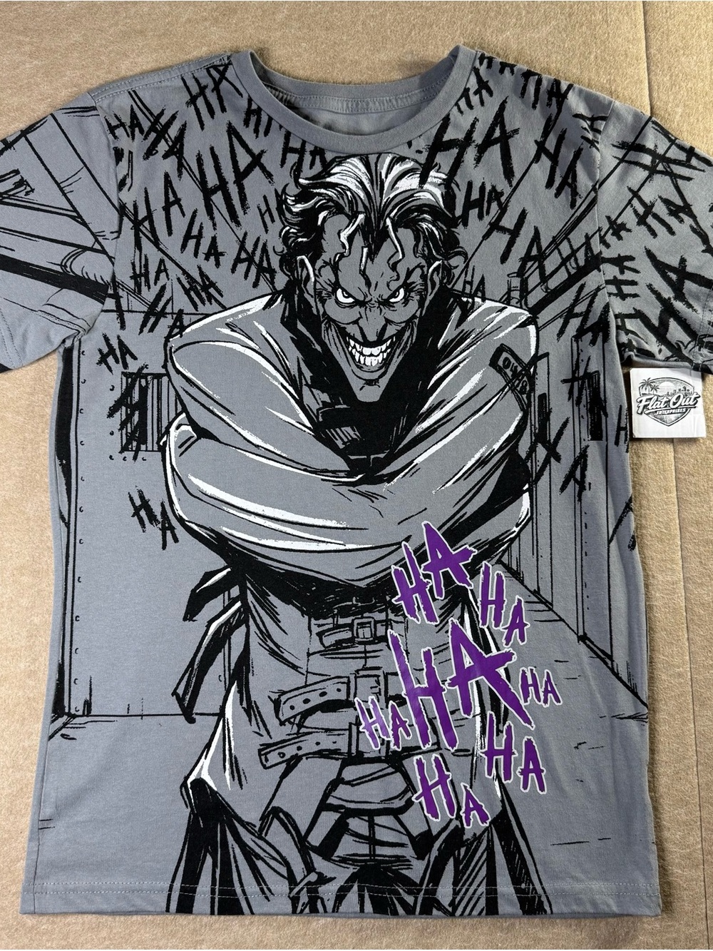 DC Comics The Joker Arkham Asylum Straitjacket Shirt Size Medium